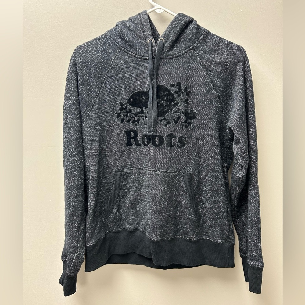 Roots Black Salt and Pepper Hoodie